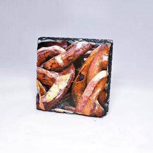 Chain Links Slate Coaster