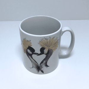 Crowned Cranes Ceramic Mug
