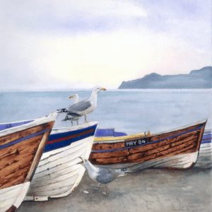 Herring Gulls (Portrait) Print