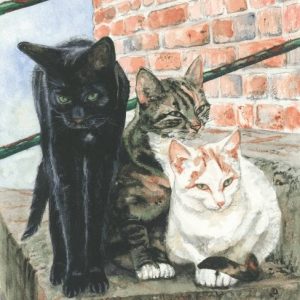 The Farm Cats Mob Print